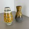 Fat Lava Vasen aus Keramik von Heinz Siery für Carstens Tonnieshof, Deutschland, 1970er, 2er Set 4