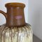Large Fat Lava Pottery Multi Color Floor Vase attributed to Scheurich, 1970s, Image 15