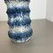 Vase Fat Lava Zigzag Bleu Multicolore de Scheurich, Allemagne Wgp, 1970s 6