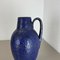 Fat Lava Blue Floor Vase from Scheurich, Germany Wgp, 1970s, Image 4