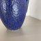 Fat Lava Blue Floor Vase from Scheurich, Germany Wgp, 1970s 9