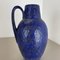 Fat Lava Blaue Bodenvase von Scheurich, Germany Wgp, 1970er 13