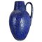 Fat Lava Blue Floor Vase from Scheurich, Germany Wgp, 1970s 1