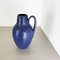 Fat Lava Blue Floor Vase from Scheurich, Germany Wgp, 1970s 3