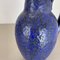 Fat Lava Blue Floor Vase from Scheurich, Germany Wgp, 1970s 8