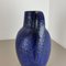 Fat Lava Blue Floor Vase from Scheurich, Germany Wgp, 1970s 11