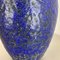 Fat Lava Blaue Bodenvase von Scheurich, Germany Wgp, 1970er 15