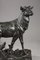 Bronzeskulptur Großer Hirsch nach der Häutung von C. Paillet, 1910er 16