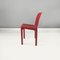 Chaises Selene Modernes en Plastique Rouge, Italie attribuées à Vico Magistretti pour Artemide, 1960s, Set de 4 3