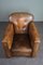 Vintage Brown Leather Armchair 7