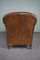 Vintage Brown Leather Armchair 5