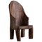 Organic Highback Naga Chair in Teak in the style of Wabi Sabi, 1960s 1