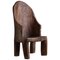 Organischer Highback Naga Chair aus Teak im Stil von Wabi Sabi, 1960er 1