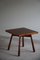 Modern Danish Club Legged Square Side Table in Birch by Arnold Madsen, 1950s, Image 3