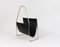 Mid-Century Magazine Rack in Brass and Black Leather by Carl Auböck, 1950s 7