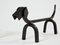 Dachshund Andirons in Wrought Iron by Edouard Schenck, 1950s, Set of 2 5