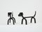 Dachshund Andirons in Wrought Iron by Edouard Schenck, 1950s, Set of 2, Image 3