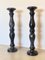 Marquinia Black Marble Columns, Set of 2, Image 1