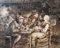 Flemish School Artist, Tavern Scene, Ink Wash, 19th Century 1