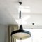 Lampada a sospensione in plastica nera, Immagine 6