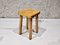 Tabouret en Bois de Pin par Charlotte Perriand pour Les Arcs 1