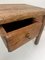 Small Early French Rustic Side Table with Drawer in Pine, 1900s 13