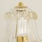Murano Glass Table Lamps in Crystal Color Line Straight & Gold Leaf, Italy, 2000s, Set of 2 13