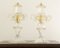 Murano Glas Tischlampen in Crystal Colour Line Straight & Blattgold, Italien, 2000er, 2er Set 5