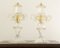 Murano Glass Table Lamps in Crystal Color Line Straight & Gold Leaf, Italy, 2000s, Set of 2 5