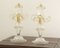 Lampes de Bureau en Verre de Murano Crystal Color Line Straight & Feuille d'Or, Italie, 2000s, Set de 2 4