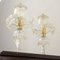 Murano Glas Tischlampen in Crystal Colour Line Straight & Blattgold, Italien, 2000er, 2er Set 3