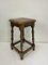 Early 20th Century French Rustic Oak Stool, 1920s 1
