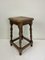 Early 20th Century French Rustic Oak Stool, 1920s, Image 1