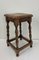 Early 20th Century French Rustic Oak Stool, 1920s 13