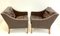 Mid-Century Danish Easy Leather Lounge Chairs Model 2207 by Borge Mogensen for Fredericia, Denmark, 1960s, Set of 2 9