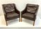 Mid-Century Danish Easy Leather Lounge Chairs Model 2207 by Borge Mogensen for Fredericia, Denmark, 1960s, Set of 2 13