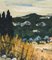 Michel Terrapon, Country Landscape, 1980s, Oil on Cardboard, Framed, Image 4