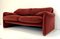 Divano vintage moderno in velluto rosso bordeaux di Vico Magistretti per Cassina Maralunga, Italia, anni '70, Immagine 16