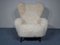 Danish Lambswool Wing Chair 1