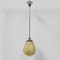 Lampe à Suspension Art Déco avec Abat-Jour Hexagonal Marbré, 1930s 1