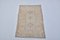 Small Handwoven Peach Wool Area Rug 3