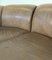 Mid-Century Piccolino 2-Sitzer Curved Leather Sofa from Walter Knoll / Wilhelm Knoll, 1960s, Image 3