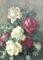 Paolo Alfio Graziani, Nature morte aux roses, Oleo sobre lienzo, Enmarcado, Imagen 1