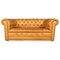 English Leather Chesterfield Sofa with Button Down Seats, 1960s, Image 1