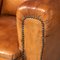 Dutch Sheepskin Leather Wingback Chairs, 1890, Set of 2, Image 17