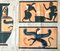 Studies of Archaeological Greek Vases, 18. Jh., Zeichnungen, Gerahmt, 4er Set 12