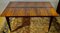 Mesa de marquetería de madera con extensiones, años 60, Imagen 1