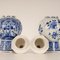 Chinoiserie Dutch Vases in Blue & White from Royal Delft, Set of 2 8