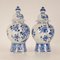 Chinoiserie Dutch Vases in Blue & White from Royal Delft, Set of 2 9