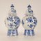Niederländische Chinoiserie Vasen in Blau & Weiß von Royal Delft, 2er Set 9
